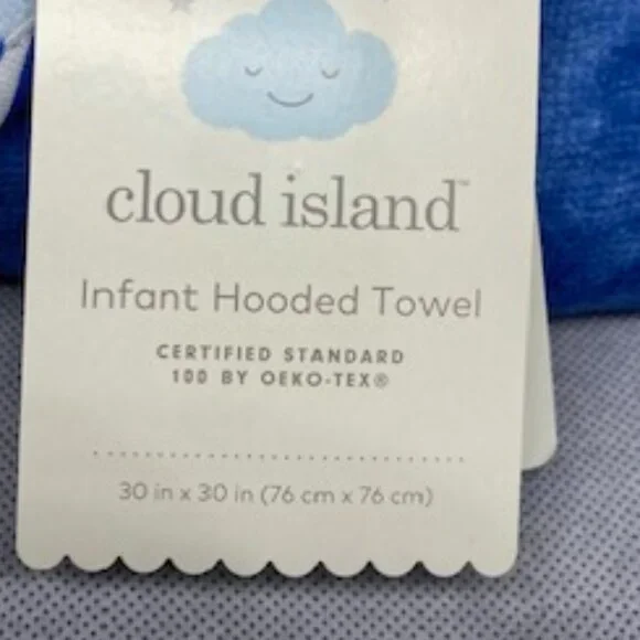 Cloud island Baby  Hooded Towel  (1 Count) - Picture 2 of 6